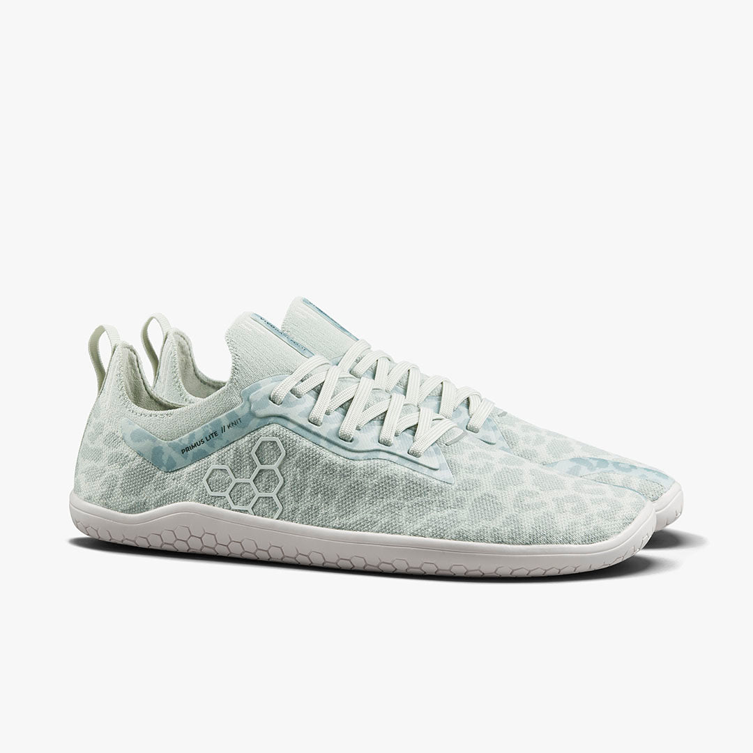 PRIMUS LITE KNIT WOMENS FROSTED MINT LEOPARD - Vivobarefoot