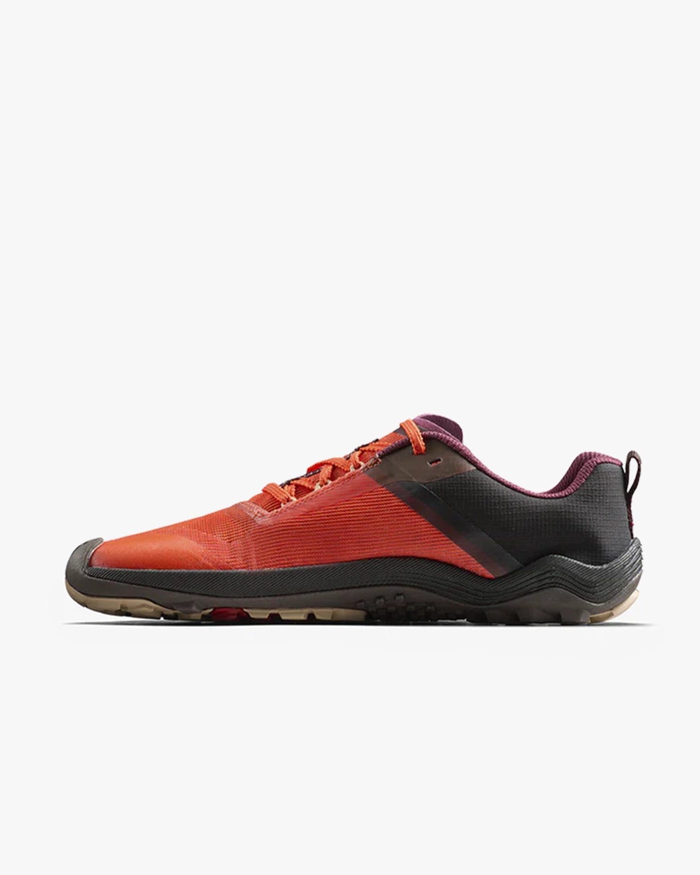 PRIMUS TRAIL KNIT FG MENS OBSIDIAN/CHERRY TOMATO - Vivobarefoot