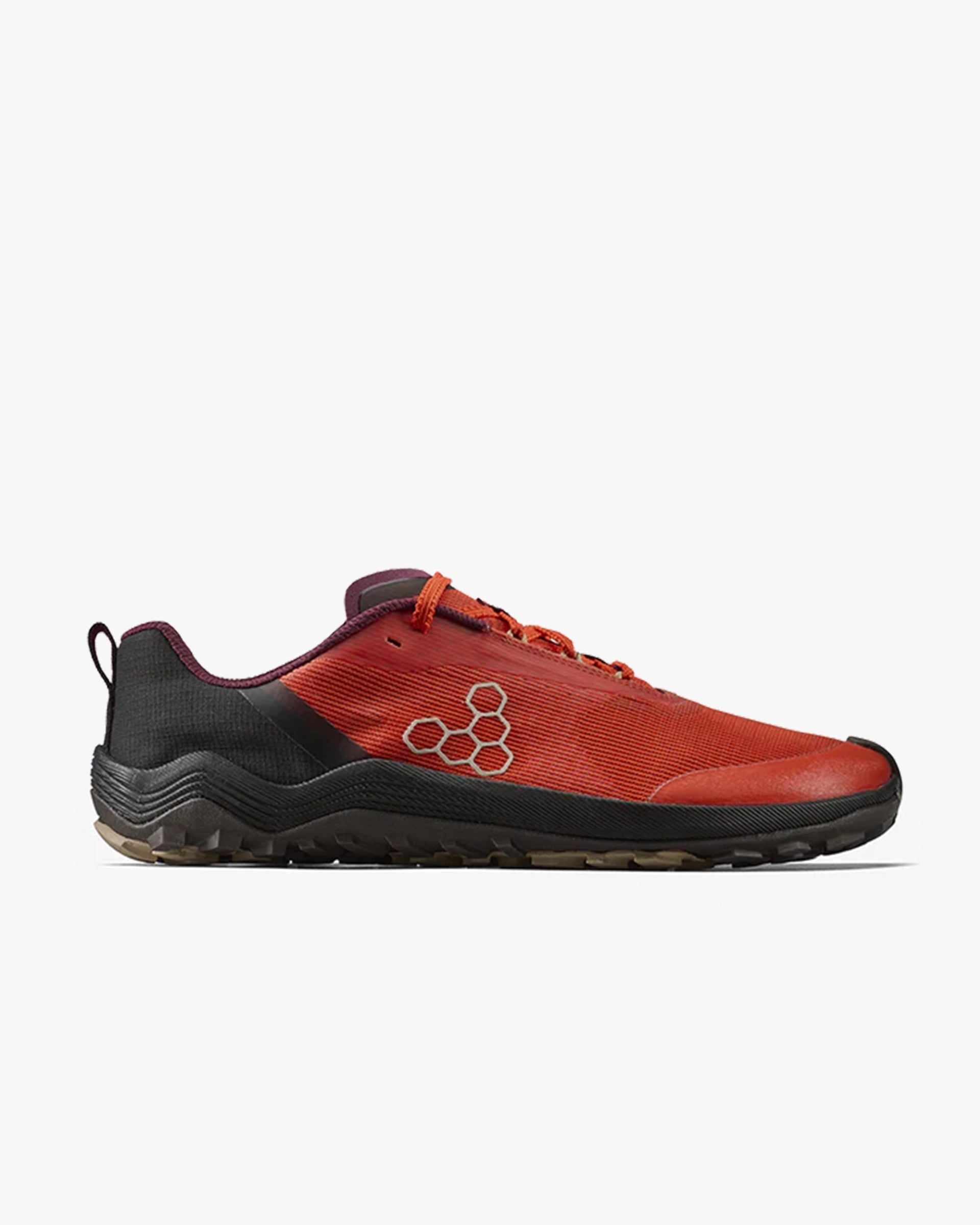 PRIMUS TRAIL KNIT FG MENS OBSIDIAN/CHERRY TOMATO - Vivobarefoot
