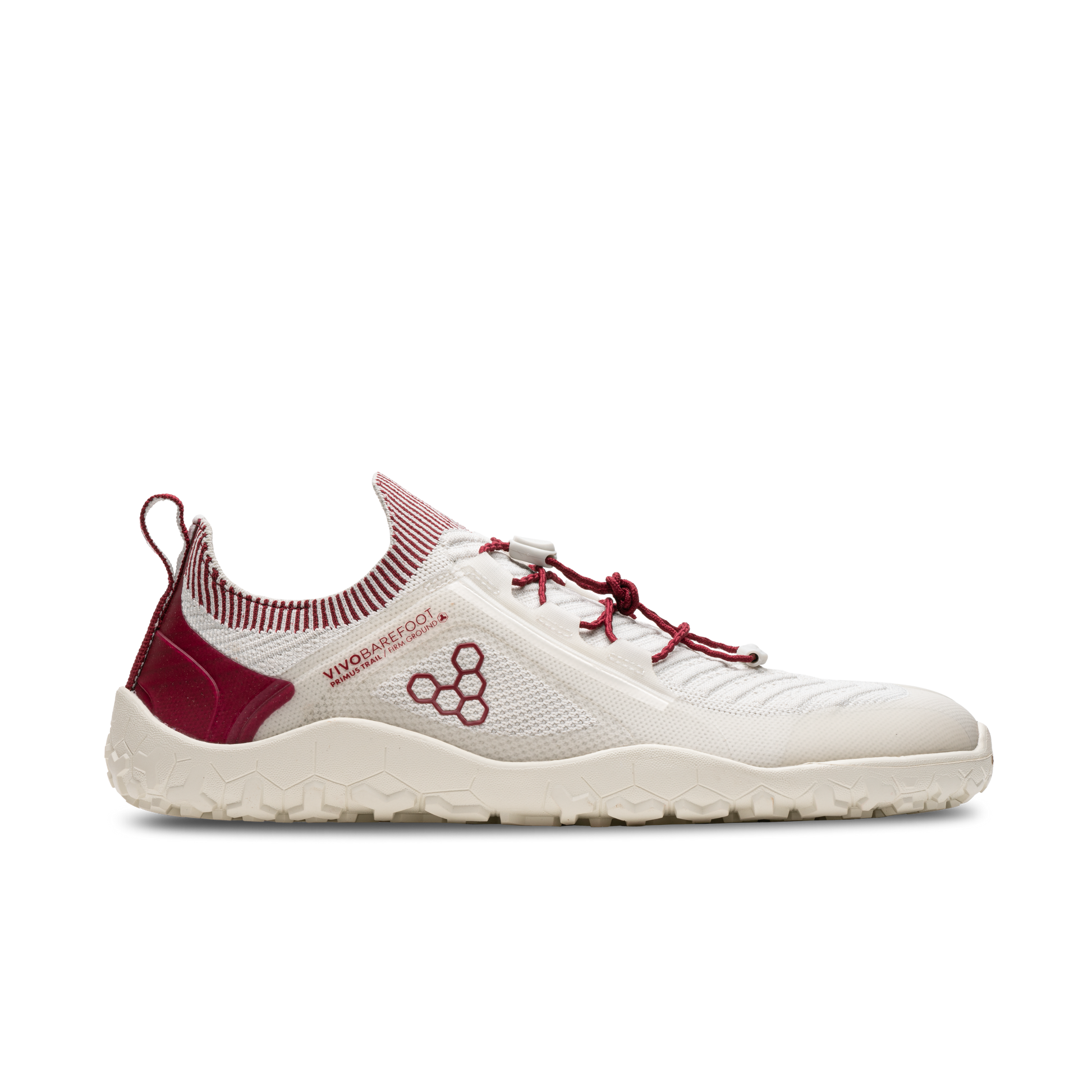 PRIMUS TRAIL KNIT FG MENS LIMESTONE RED RUMBA - Vivobarefoot