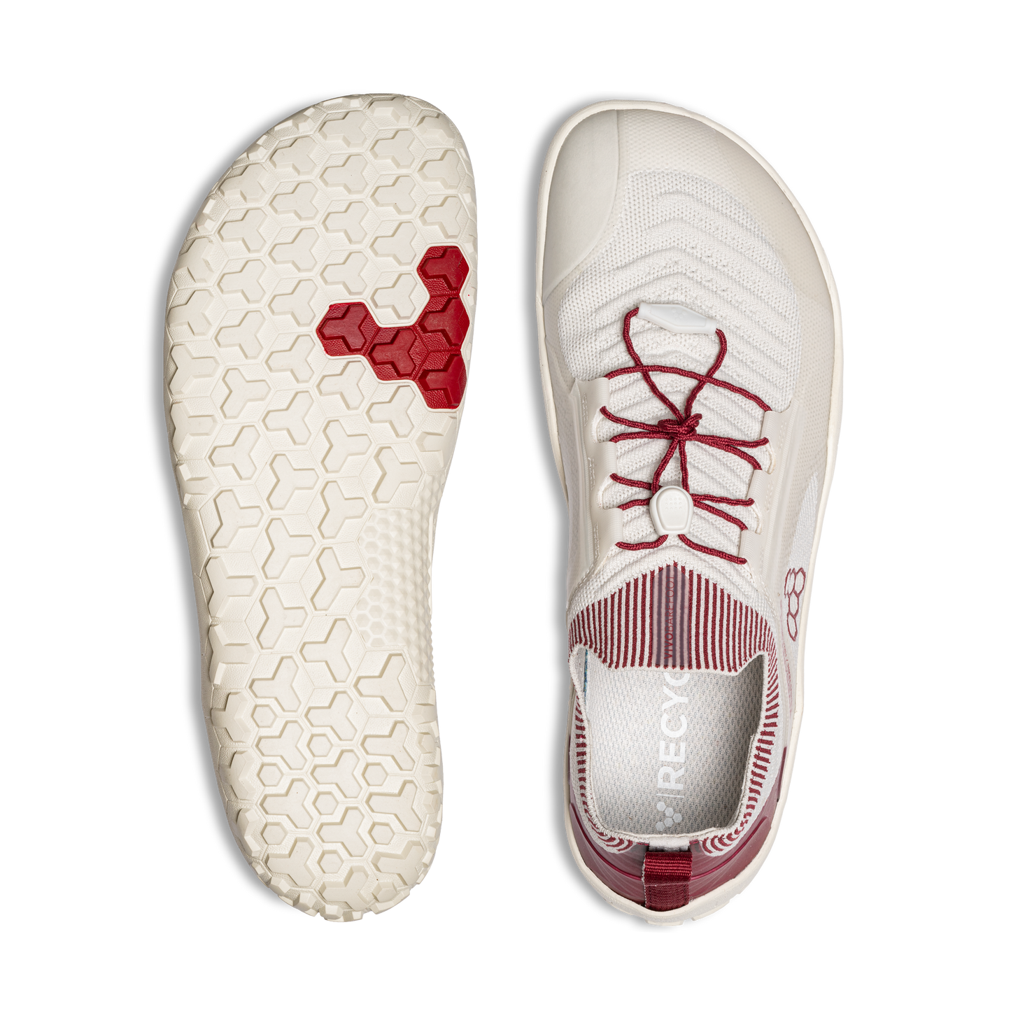 PRIMUS TRAIL KNIT FG MENS LIMESTONE RED RUMBA - Vivobarefoot