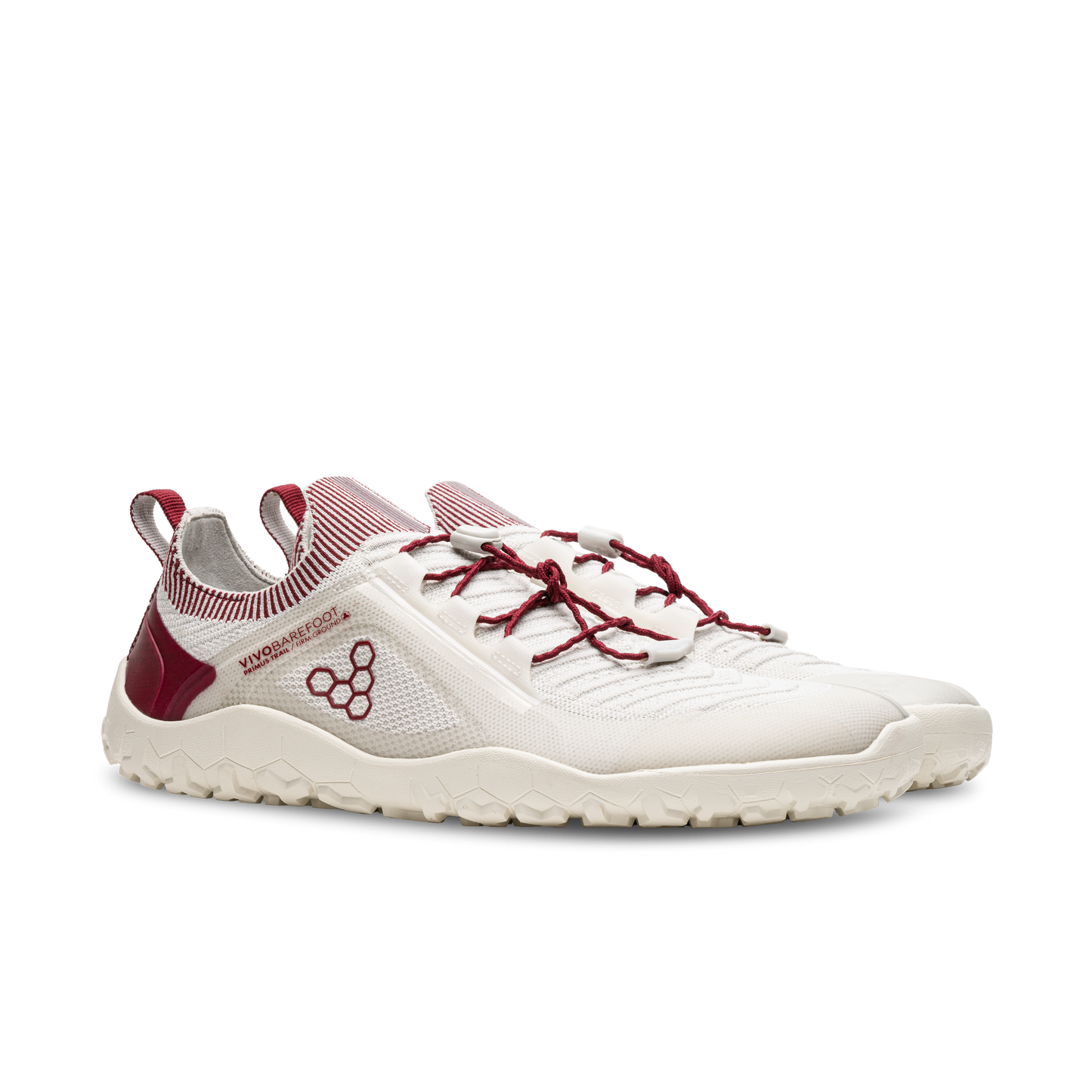 PRIMUS TRAIL KNIT FG MENS LIMESTONE RED RUMBA - Vivobarefoot