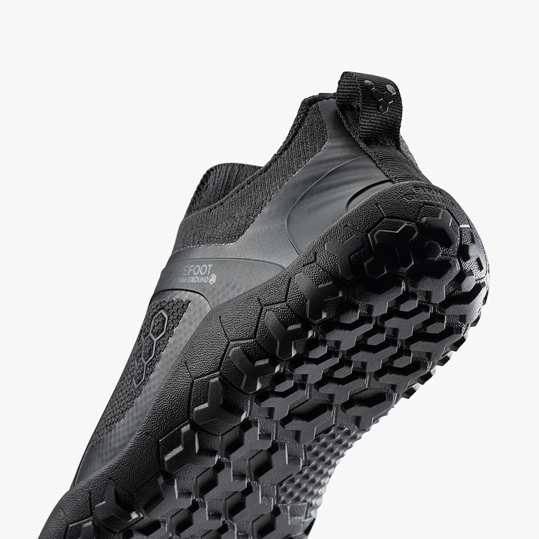 PRIMUS TRAIL KNIT FG MENS OBSIDIAN/ OBSIDIAN - Vivobarefoot