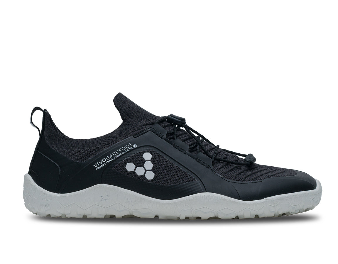 PRIMUS TRAIL KNIT FG MENS OBSIDIAN WHITE - Vivobarefoot