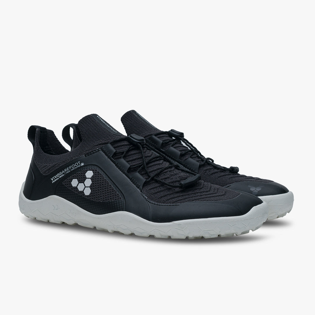 PRIMUS TRAIL KNIT FG MENS OBSIDIAN WHITE - Vivobarefoot