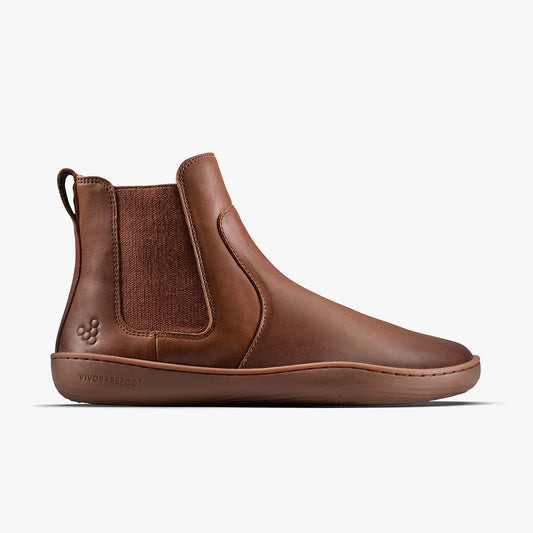 SENSUS CHELSEA MENS DARK TAN - Vivobarefoot