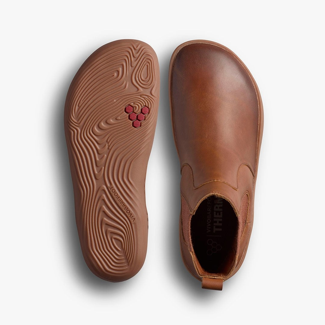 SENSUS CHELSEA MENS DARK TAN - Vivobarefoot