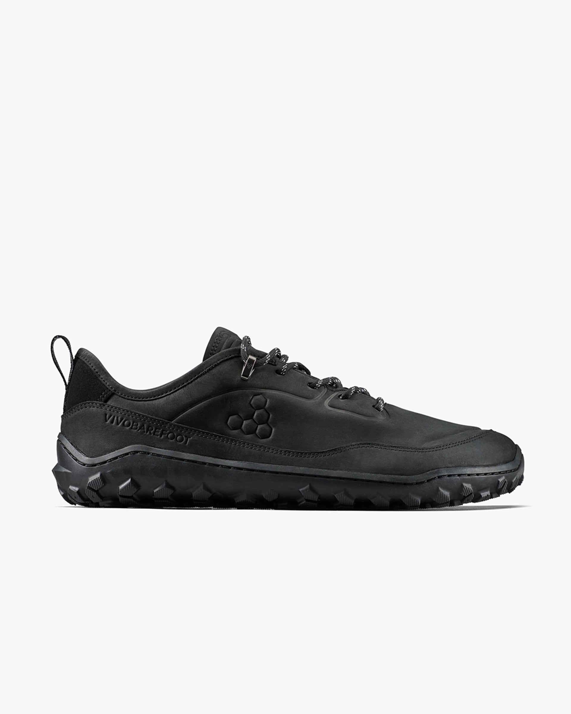 TRACKER LEATHER AT LOW II MENS OBSIDIAN - Vivobarefoot