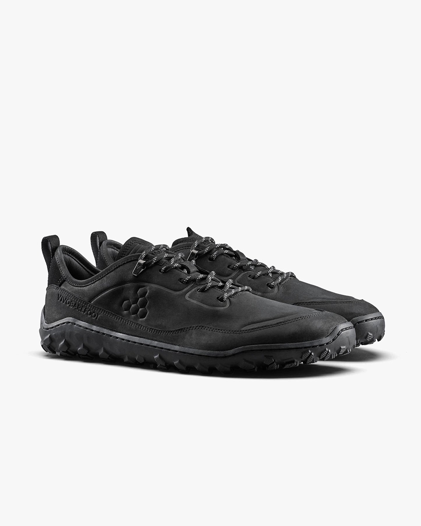 TRACKER LEATHER AT LOW II MENS OBSIDIAN - Vivobarefoot
