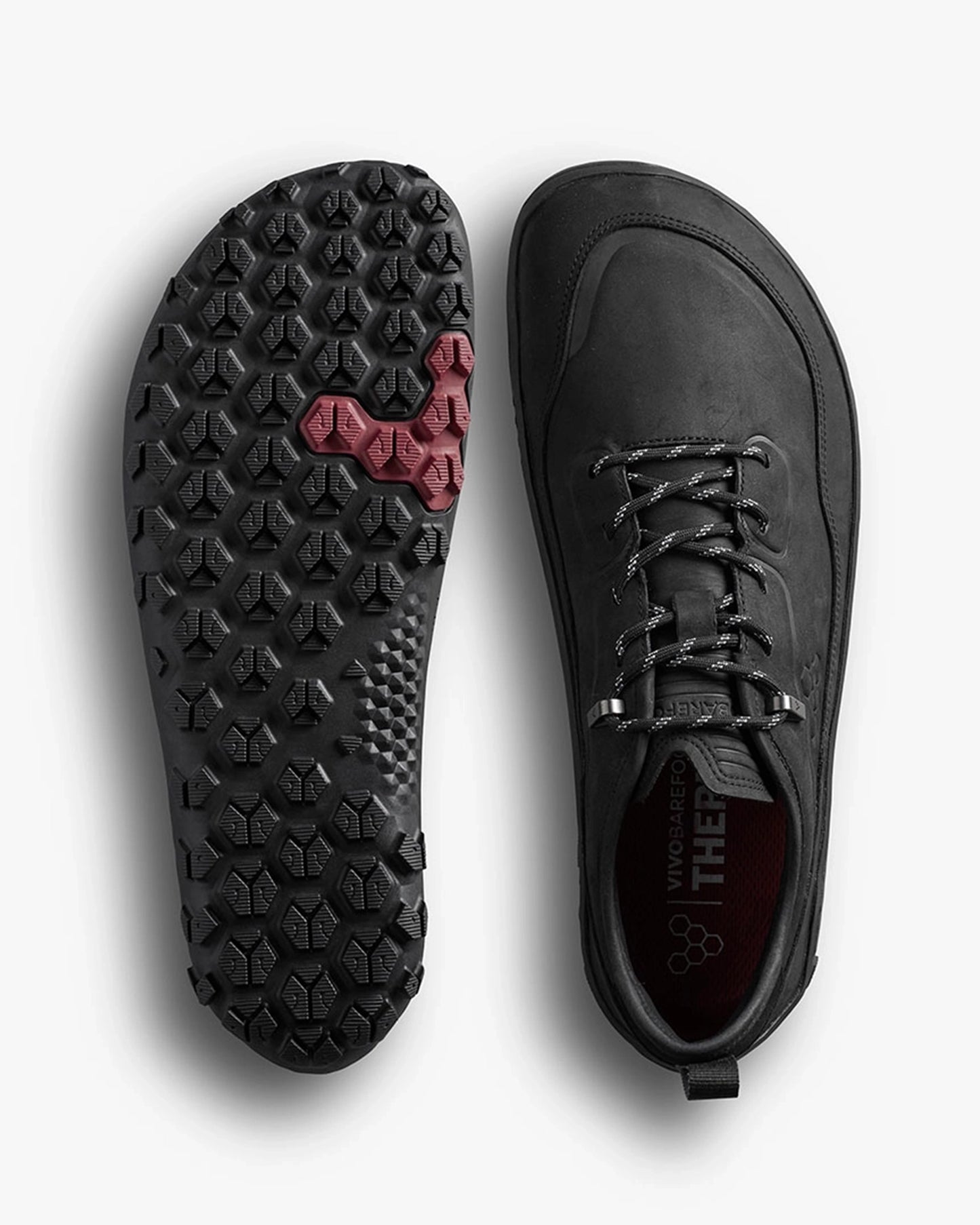 TRACKER LEATHER AT LOW II MENS OBSIDIAN - Vivobarefoot