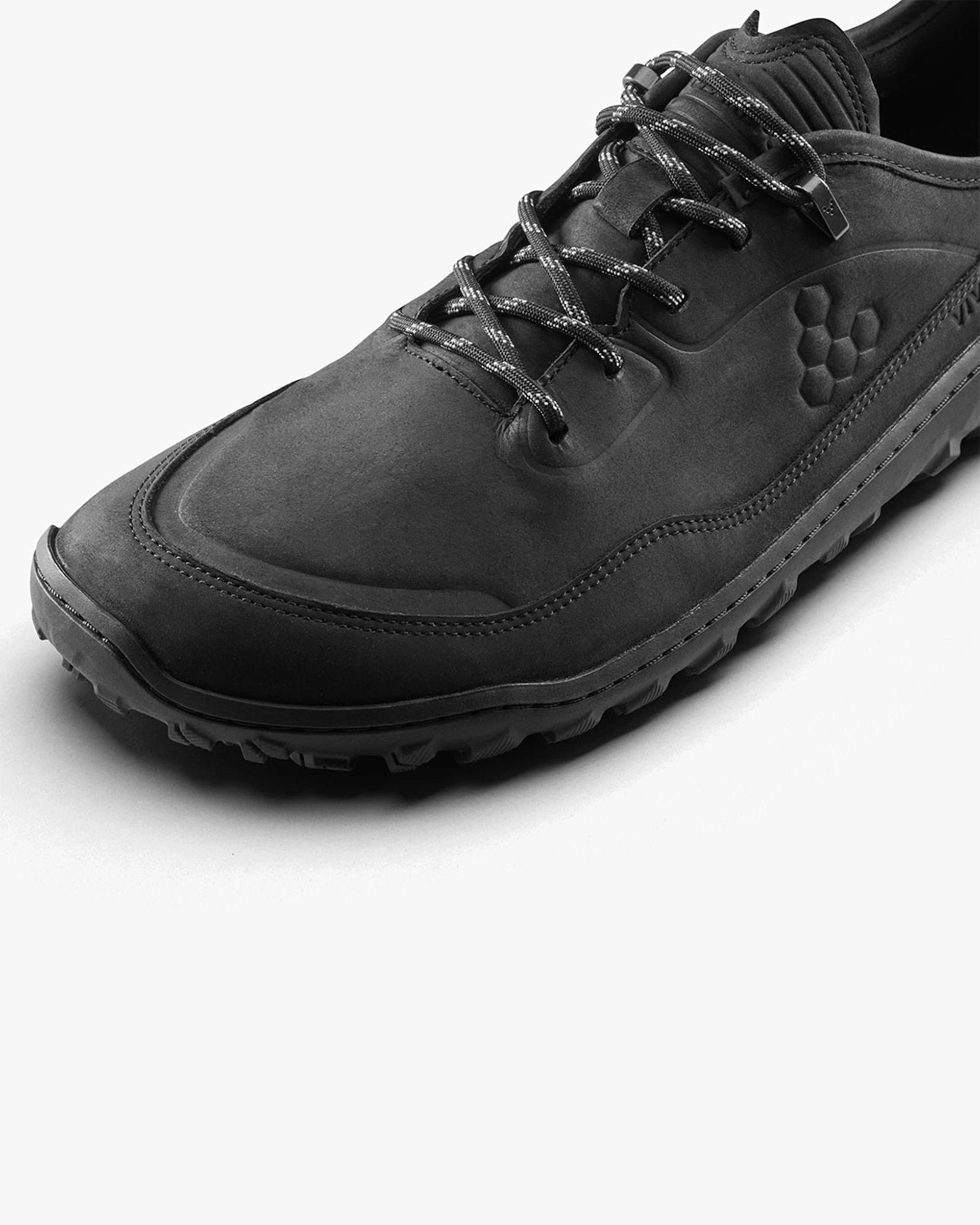 TRACKER LEATHER AT LOW II MENS OBSIDIAN - Vivobarefoot