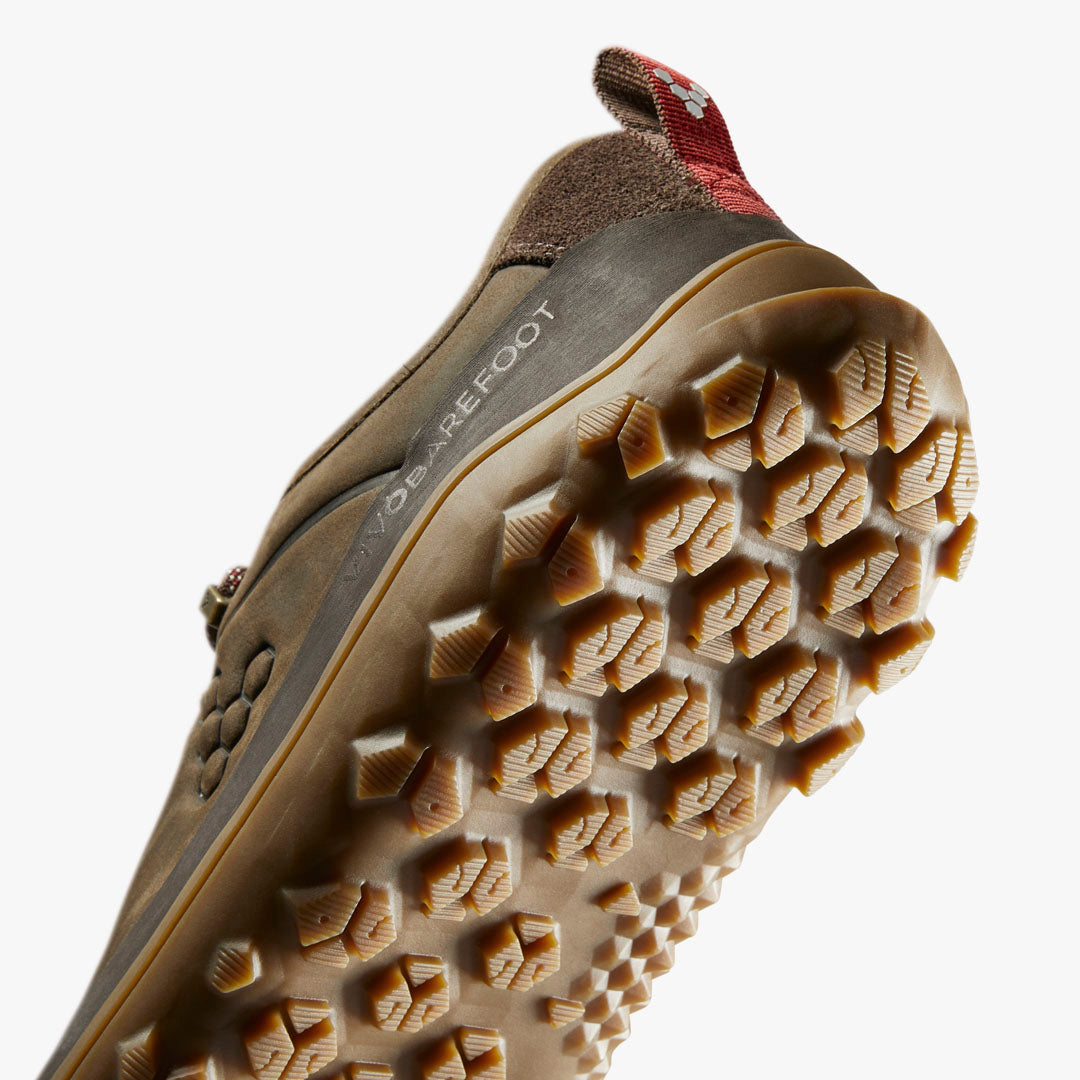 TRACKER LEATHER LOW MENS BRACKEN - Vivobarefoot