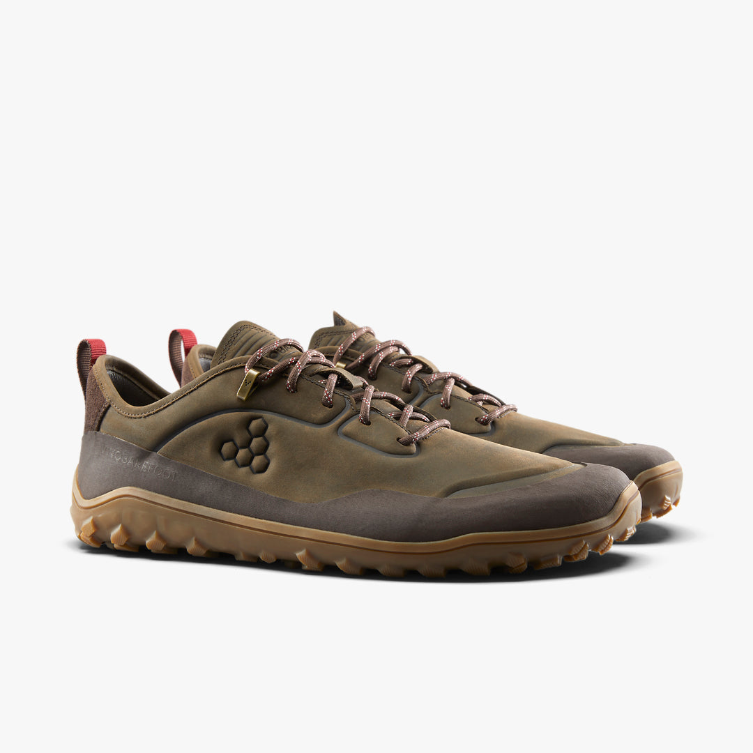 TRACKER LEATHER LOW MENS BRACKEN - Vivobarefoot