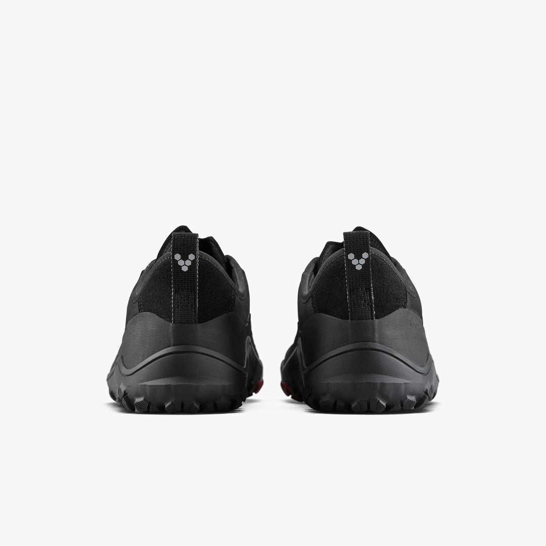 TRACKER LEATHER LOW MENS OBSIDIAN - Vivobarefoot