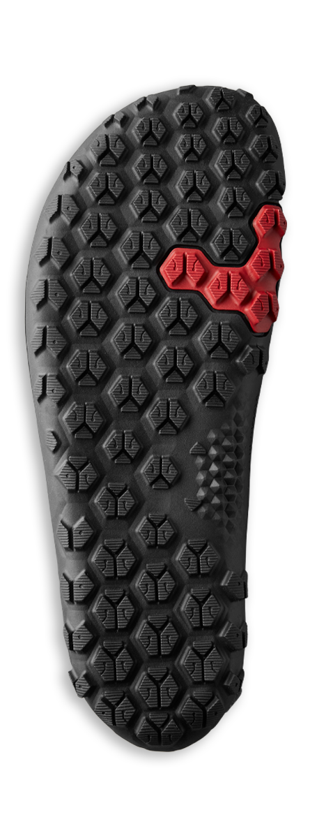 TRACKER LEATHER LOW MENS OBSIDIAN - Vivobarefoot