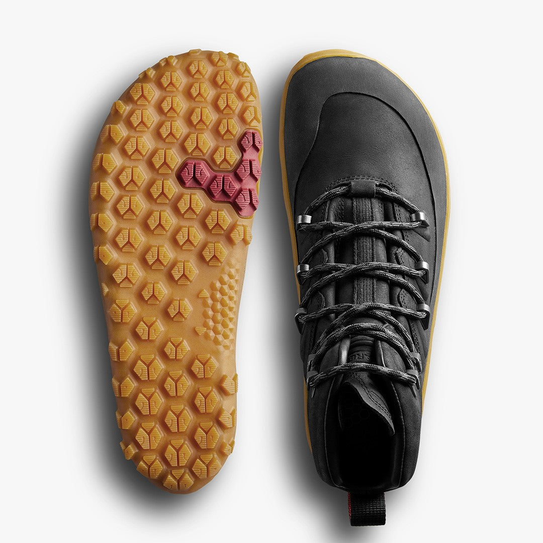 TRACKER LEATHER AT MENS OBSIDIAN - Vivobarefoot