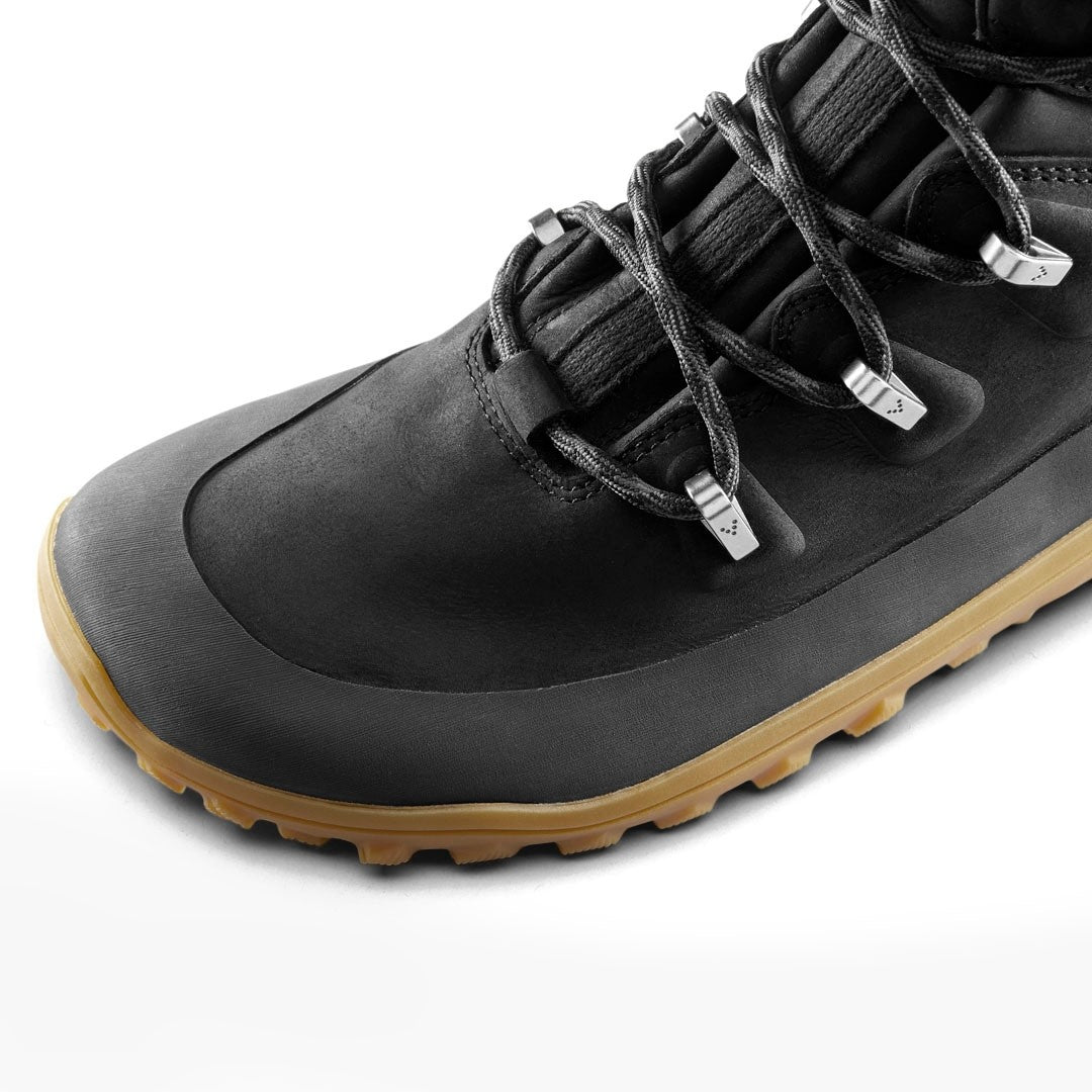TRACKER LEATHER AT MENS OBSIDIAN - Vivobarefoot