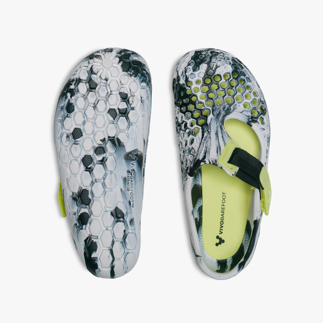 ULTRA BLOOM JUNIORS OBSIDIAN WHITE - Vivobarefoot