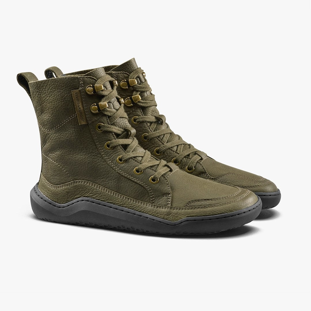 GOBI BOOT WOMENS DARK OLIVE - Vivobarefoot